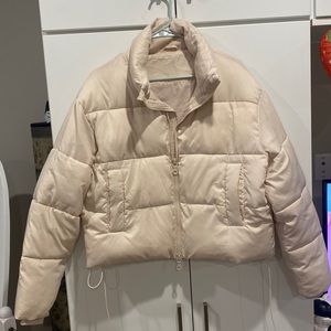 Girlfriend collective puffer jacket; women’s L